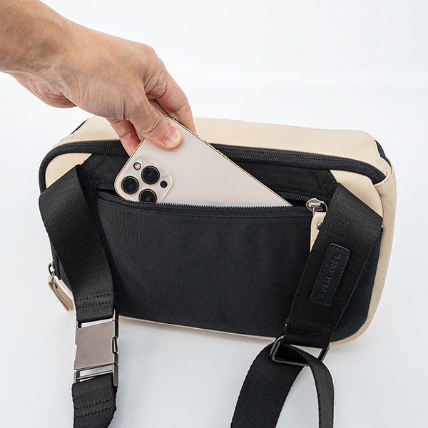 LUCAS BEIGE ボディバッグ ショルダー 8.3インチ