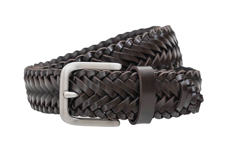 CARLTON DARK BROWN ハンドメイド・メッシュベルト