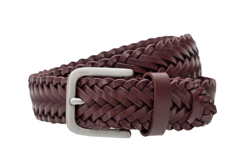 CARLTON BURGUNDY ハンドメイド・メッシュベルト