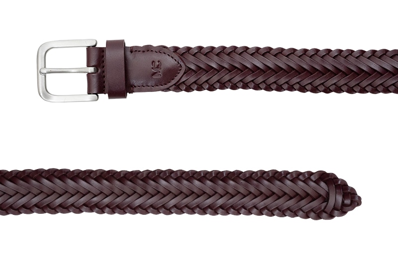 CARLTON BURGUNDY ハンドメイド・メッシュベルト