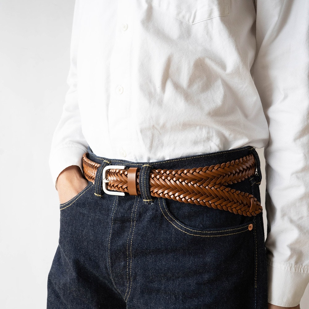 CARLTON CAMEL ハンドメイド・メッシュベルト