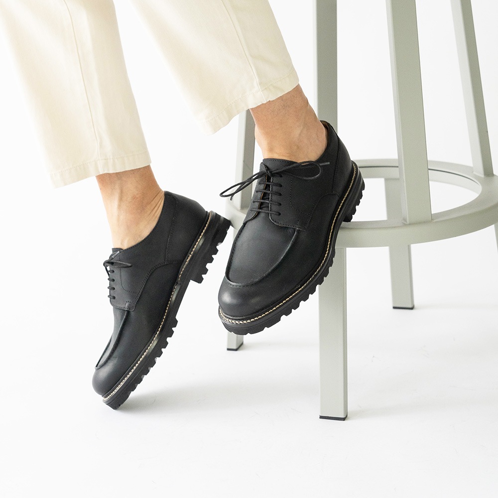 ALFIE BLACK Uチップ グッドイヤーウェルト