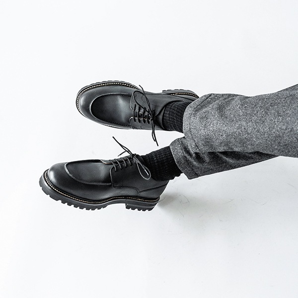 ALFIE BLACK Uチップ グッドイヤーウェルト