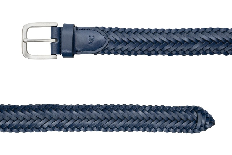 CARLTON NAVY ハンドメイド・メッシュベルト