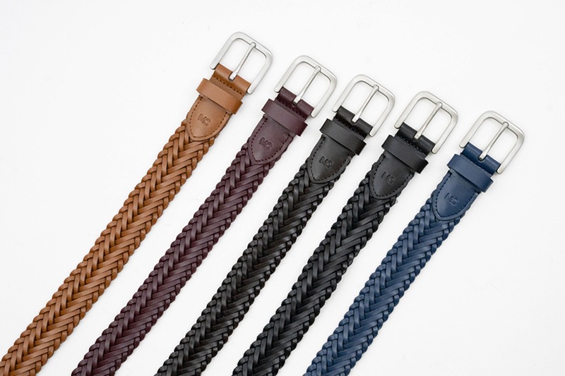 CARLTON NAVY ハンドメイド・メッシュベルト