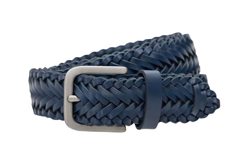 CARLTON NAVY ハンドメイド・メッシュベルト