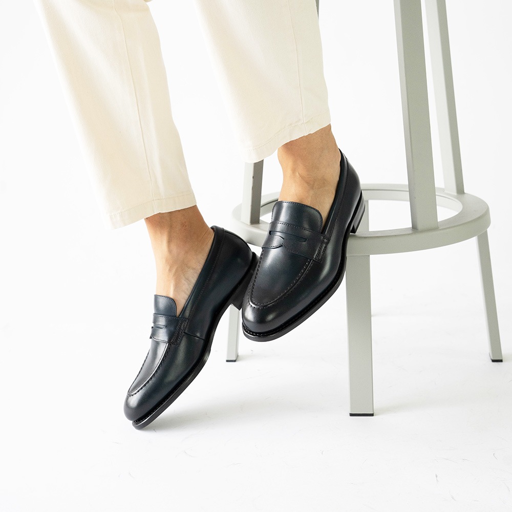 LLOYD NAVY ローファー グッドイヤーウェルト