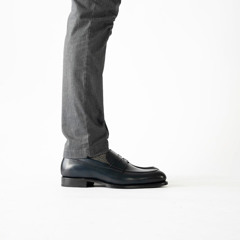 LLOYD NAVY ローファー グッドイヤーウェルト