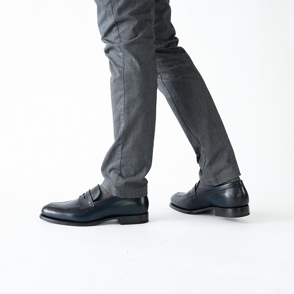 LLOYD NAVY ローファー グッドイヤーウェルト