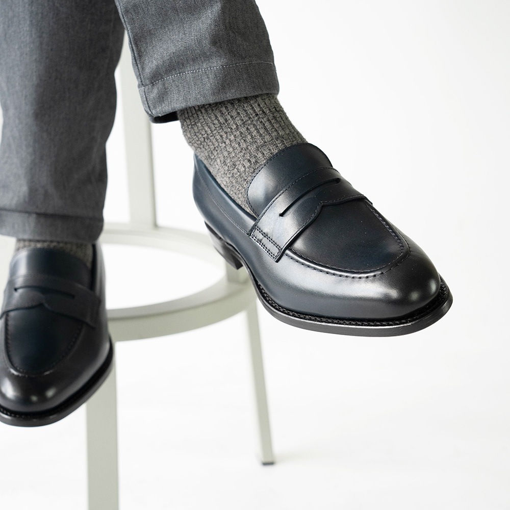 LLOYD NAVY ローファー グッドイヤーウェルト