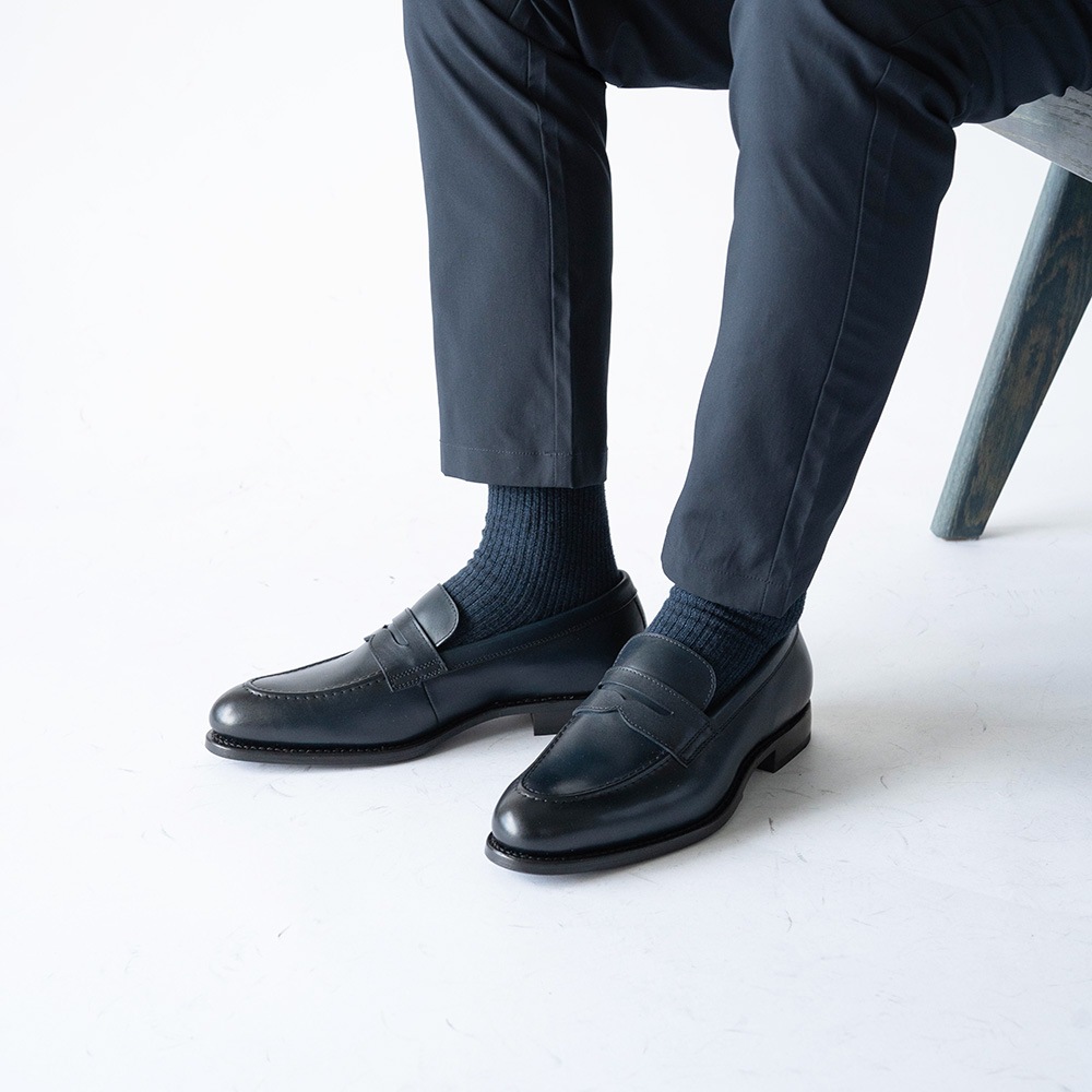 LLOYD NAVY ローファー グッドイヤーウェルト