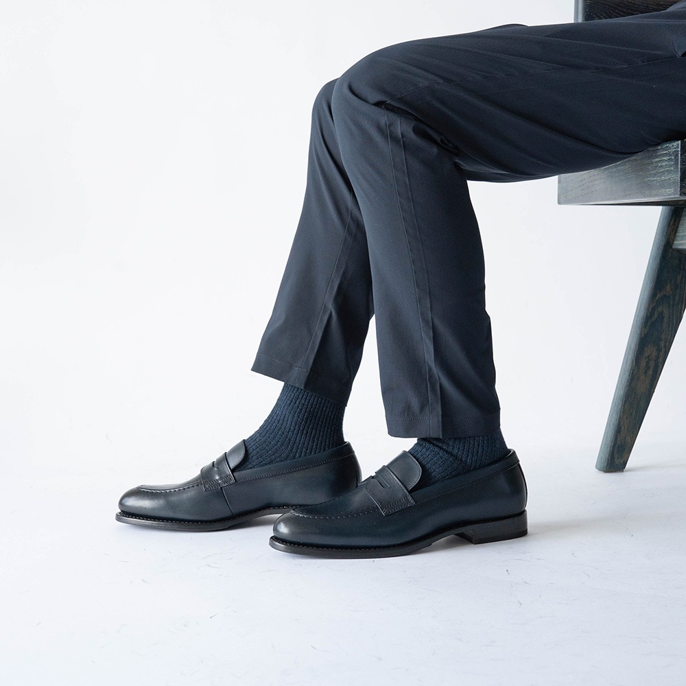 LLOYD NAVY ローファー グッドイヤーウェルト