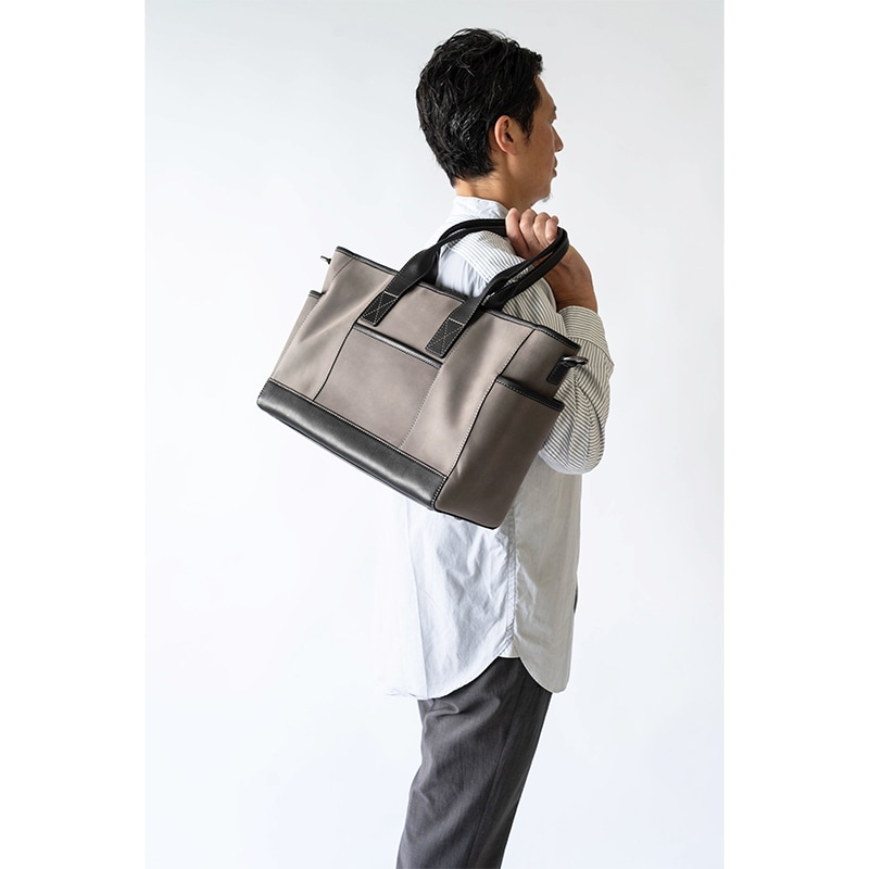 JAMISON GRAY 弱撥水ヌバック ショルダートートバッグ