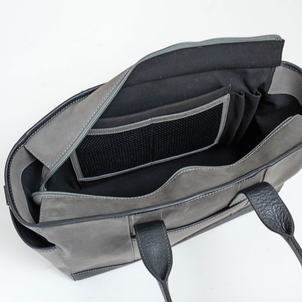 JAMISON GRAY 弱撥水ヌバック ショルダートートバッグ