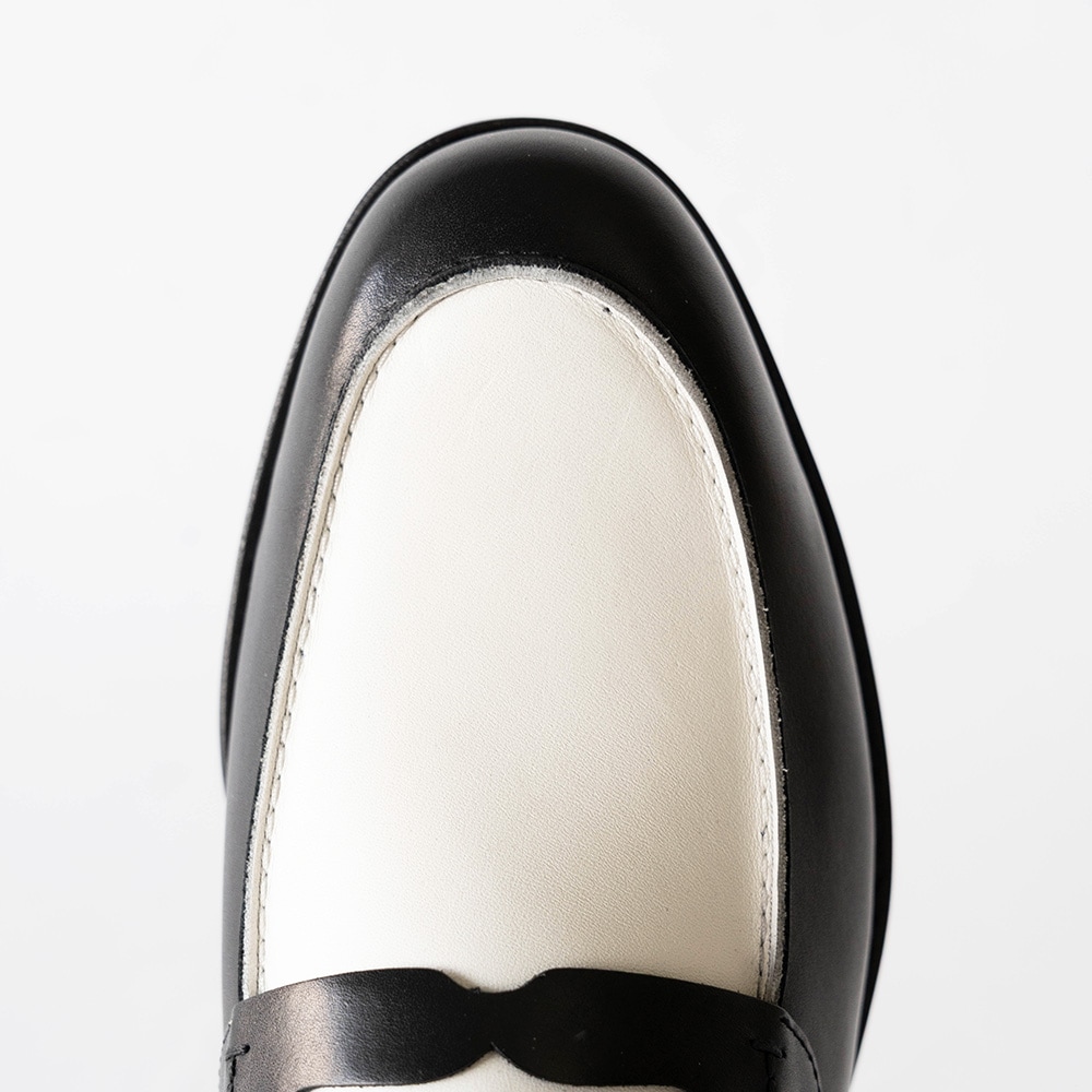 SIMEON BLACK&WHITE ローファー グッドイヤーウェルト