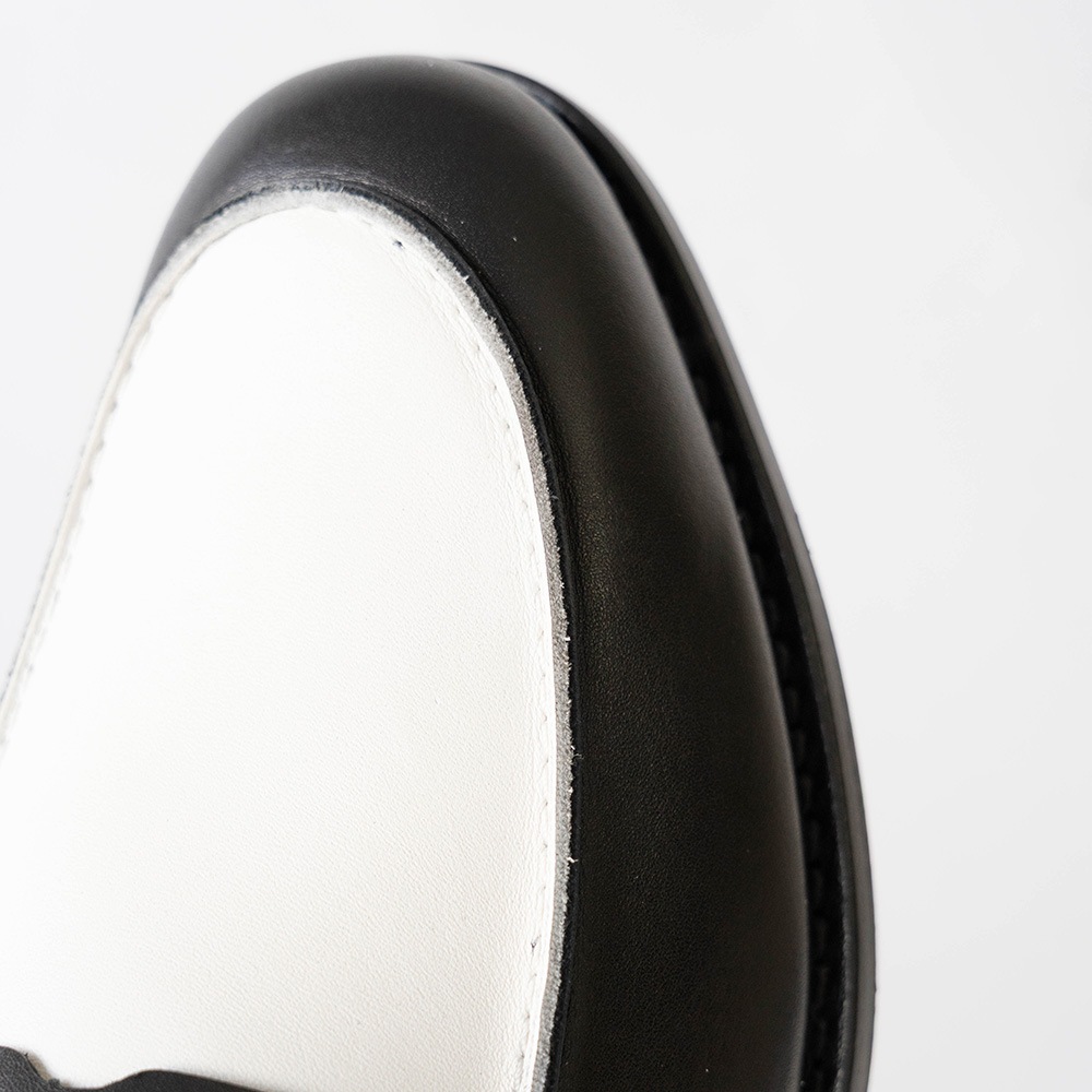 SIMEON BLACK&WHITE ローファー グッドイヤーウェルト