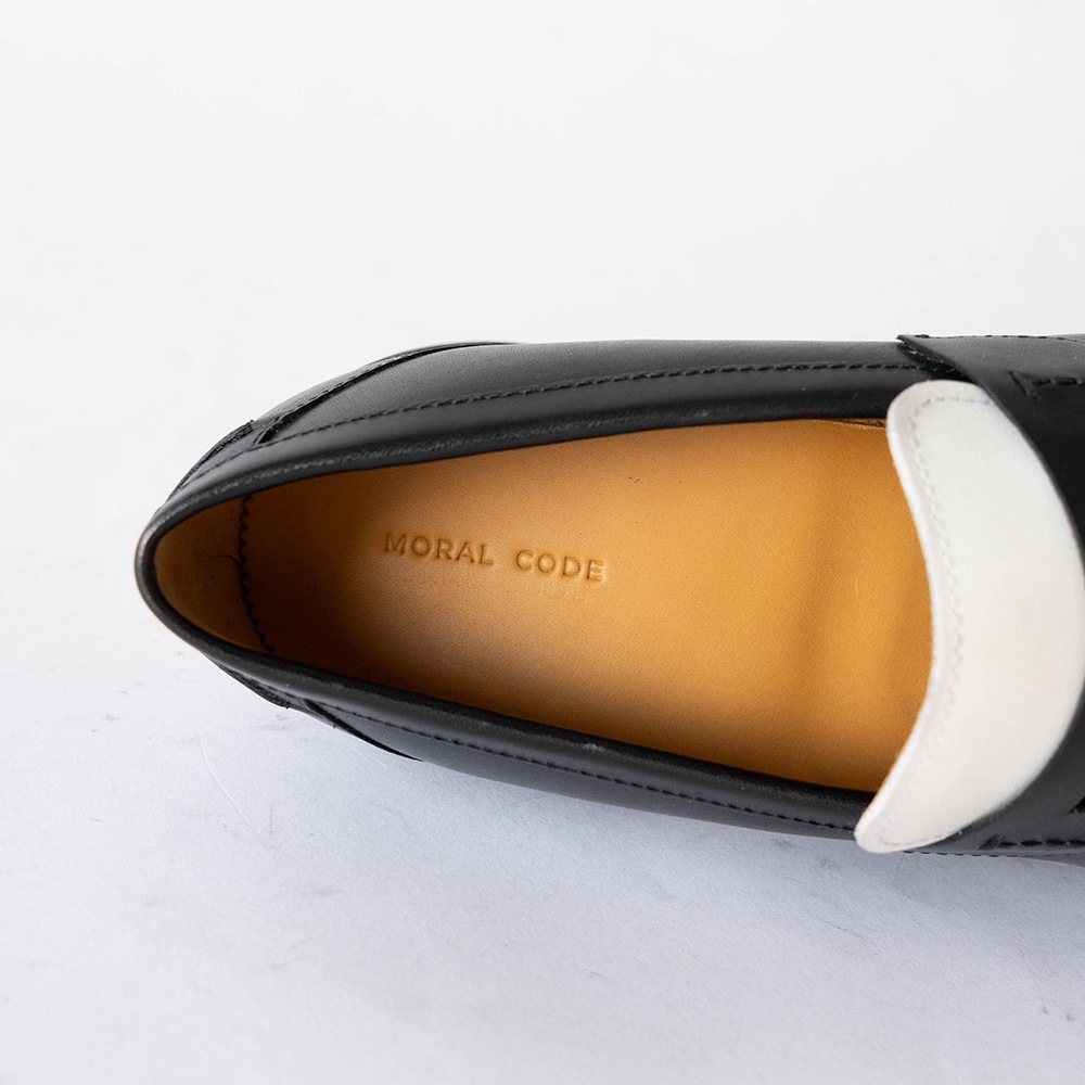 SIMEON BLACK&WHITE ローファー グッドイヤーウェルト