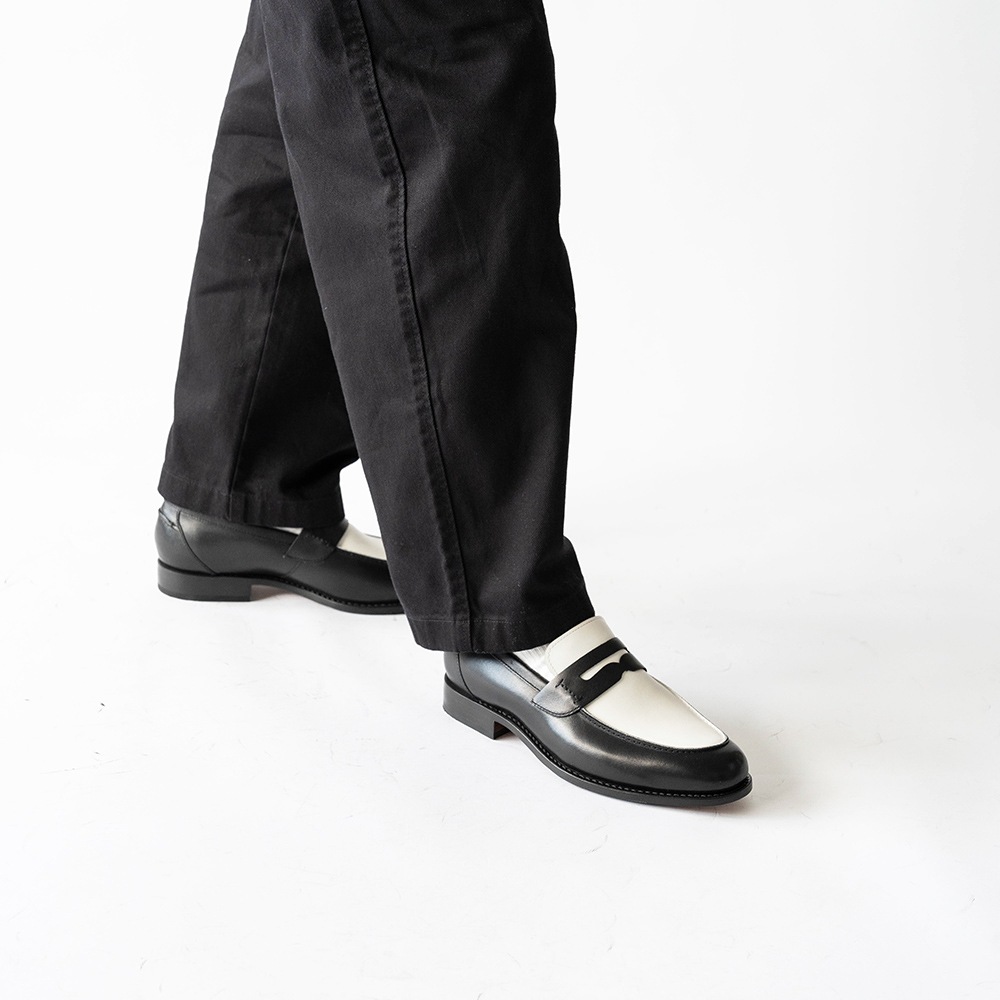 SIMEON BLACK&WHITE ローファー グッドイヤーウェルト