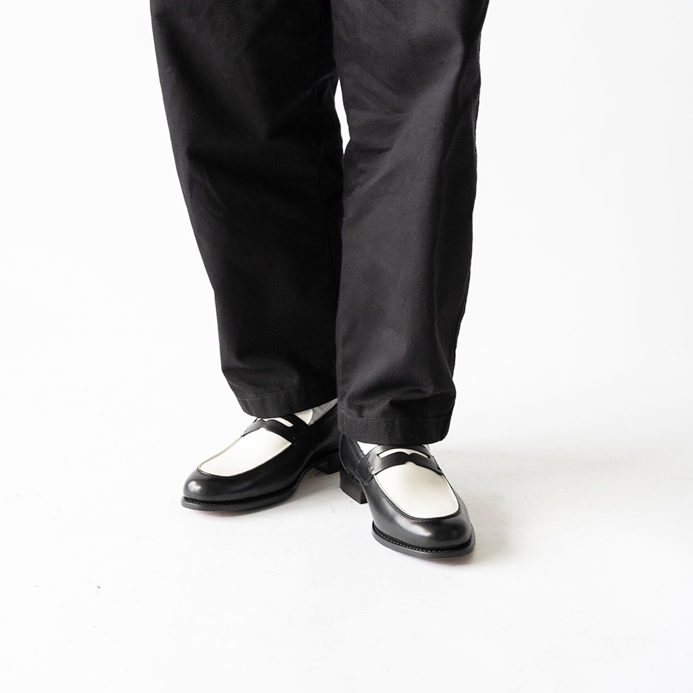 SIMEON BLACK&WHITE ローファー グッドイヤーウェルト