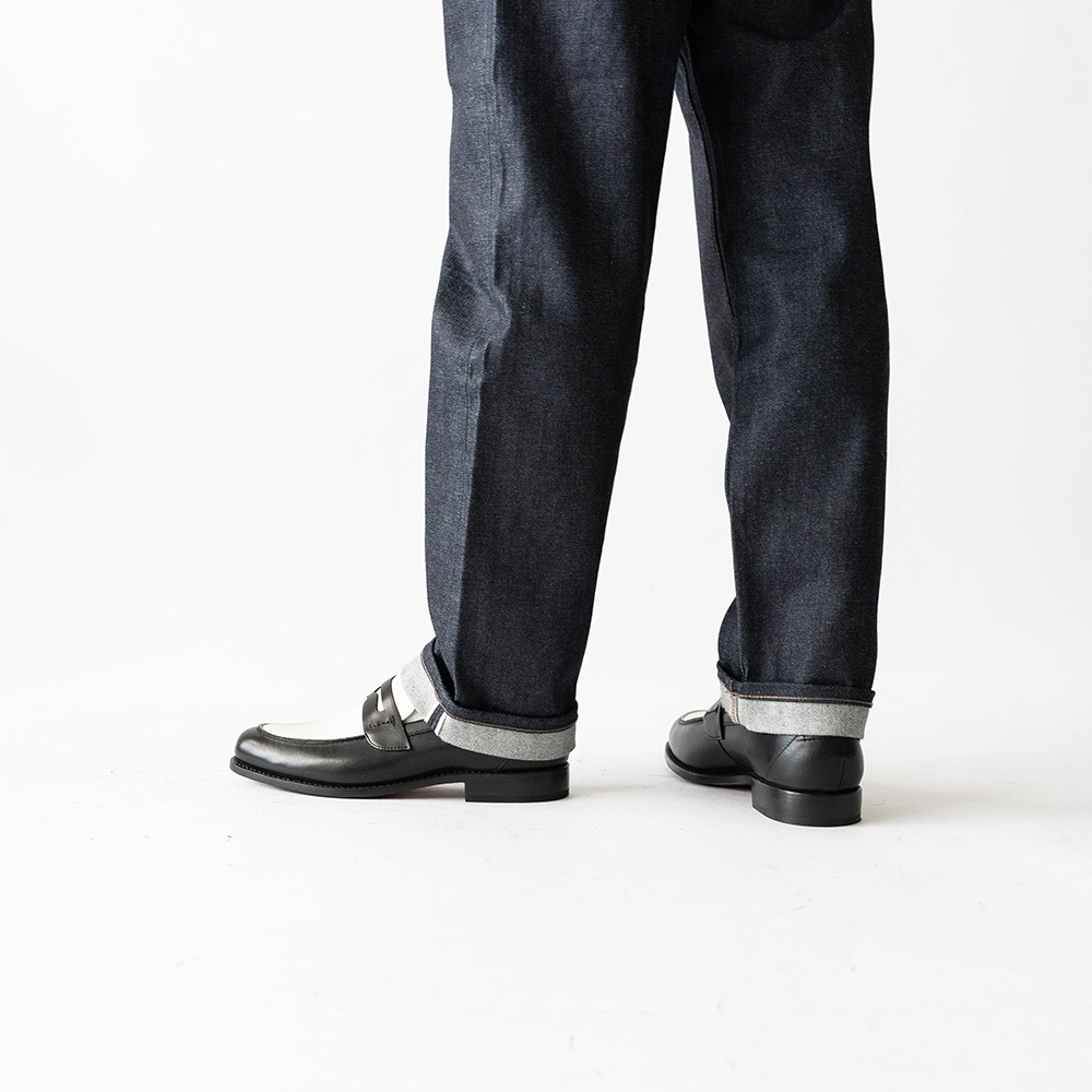 SIMEON BLACK&WHITE ローファー グッドイヤーウェルト