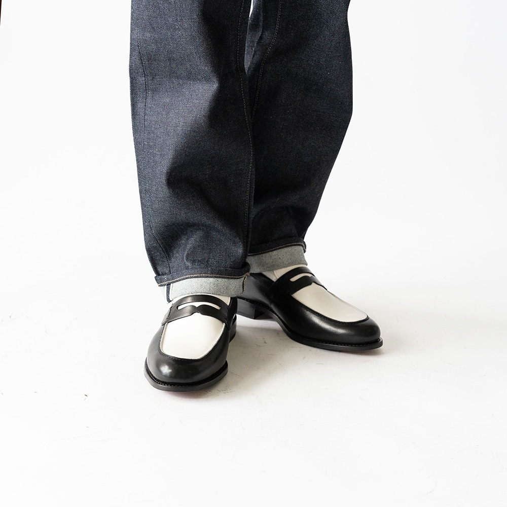 SIMEON BLACK&WHITE ローファー グッドイヤーウェルト