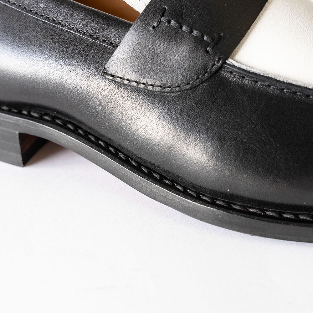 SIMEON BLACK&WHITE ローファー グッドイヤーウェルト