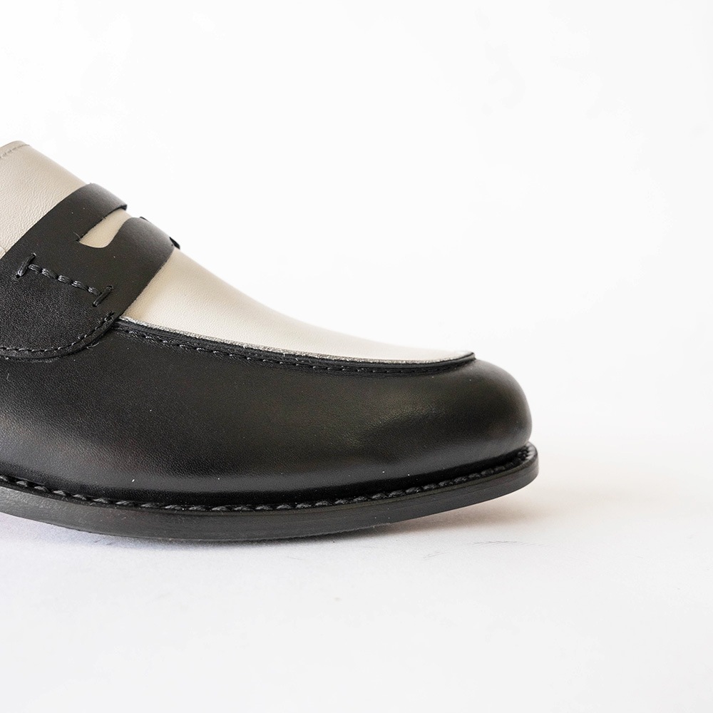 SIMEON BLACK&WHITE ローファー グッドイヤーウェルト