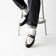 SIMEON BLACK&WHITE ローファー グッドイヤーウェルト