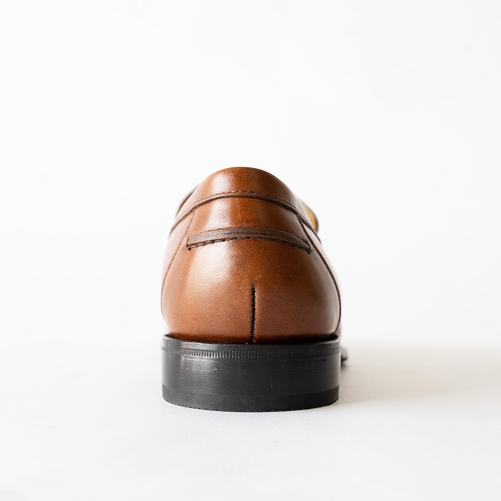 SIMEON COGNAC&WHITE ローファー グッドイヤーウェルト