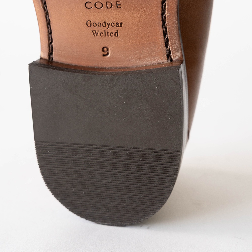 SIMEON COGNAC&WHITE ローファー グッドイヤーウェルト