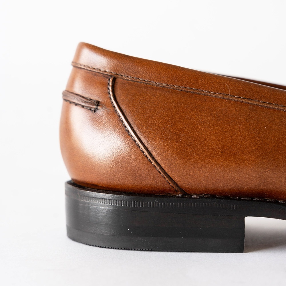 SIMEON COGNAC&WHITE ローファー グッドイヤーウェルト