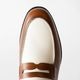 SIMEON COGNAC&WHITE ローファー グッドイヤーウェルト