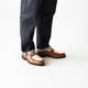 SIMEON COGNAC&WHITE ローファー グッドイヤーウェルト