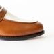 SIMEON COGNAC&WHITE ローファー グッドイヤーウェルト