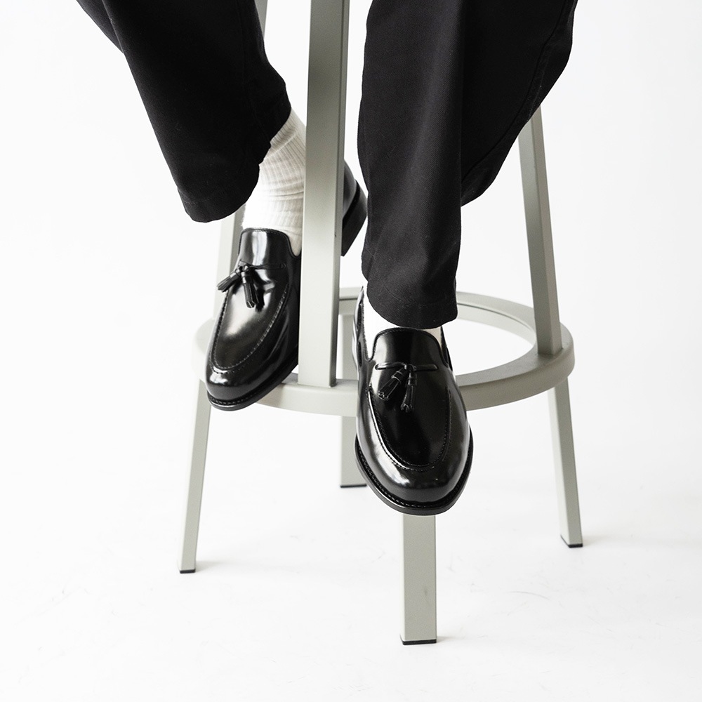 BAKER BLACK タッセルローファー グッドイヤーウェルト