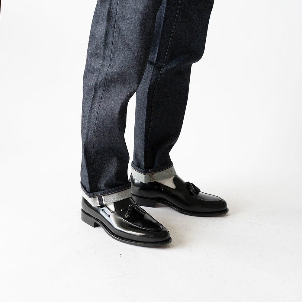 BAKER BLACK タッセルローファー グッドイヤーウェルト