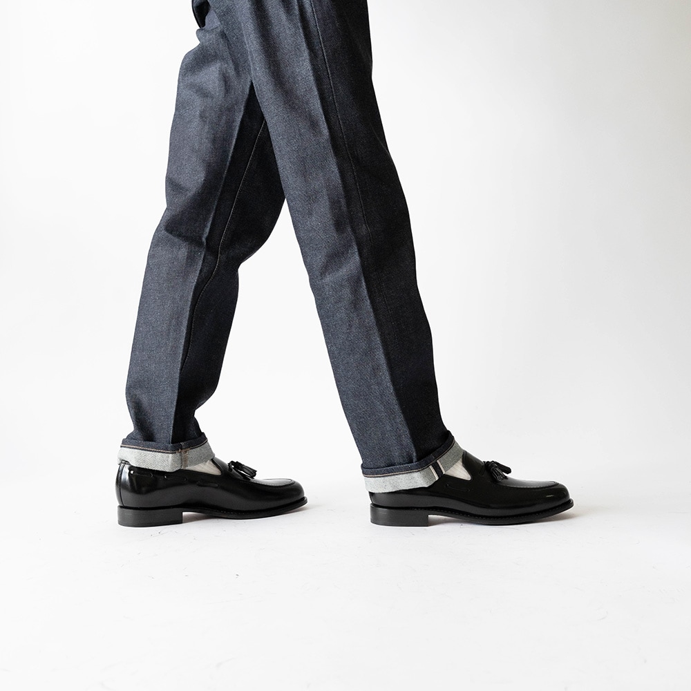 BAKER BLACK タッセルローファー グッドイヤーウェルト