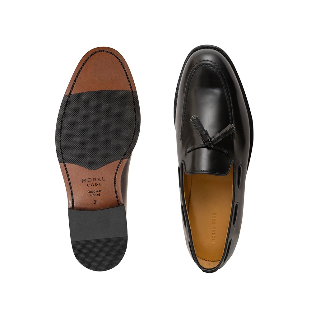 BAKER BLACK タッセルローファー グッドイヤーウェルト