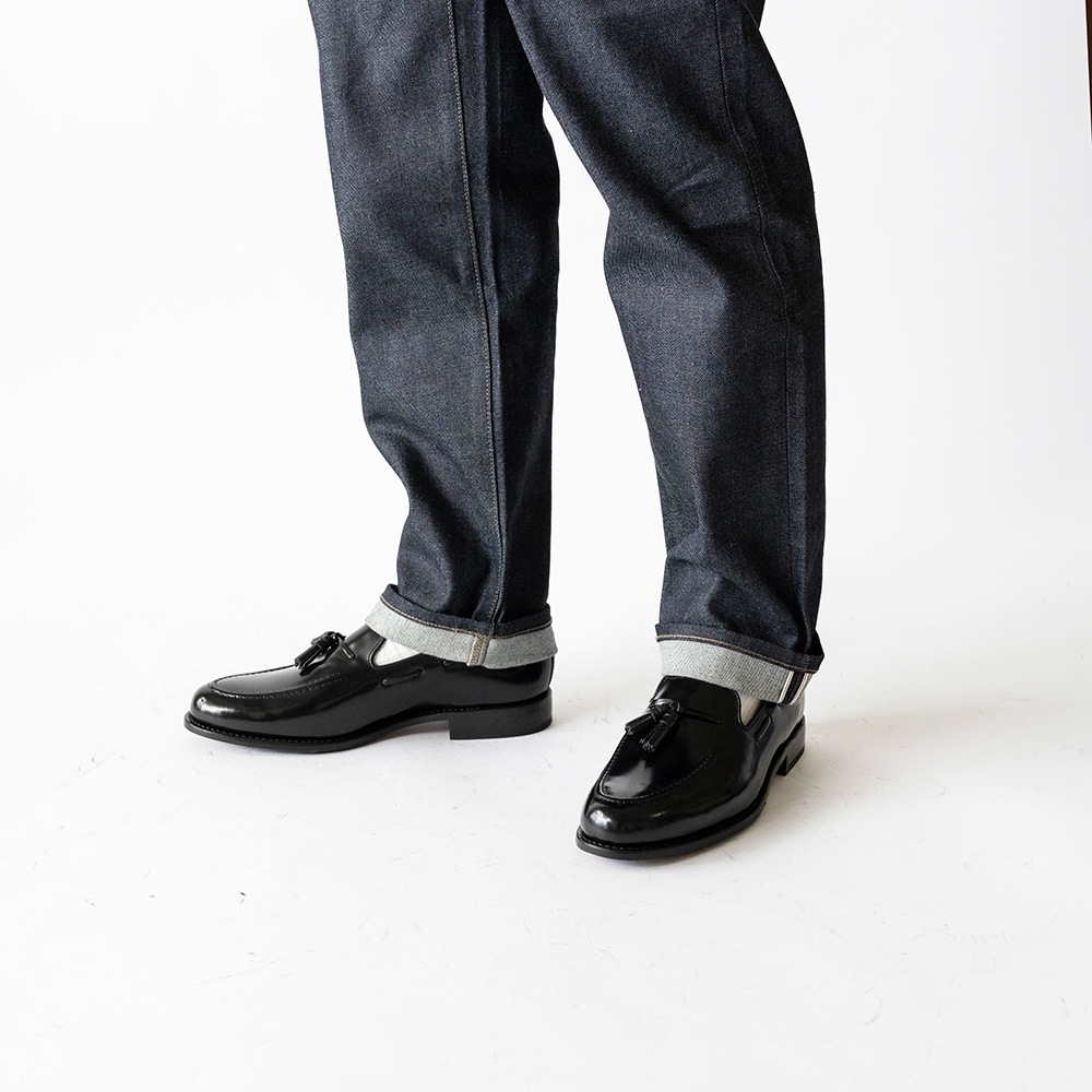 BAKER BLACK タッセルローファー グッドイヤーウェルト