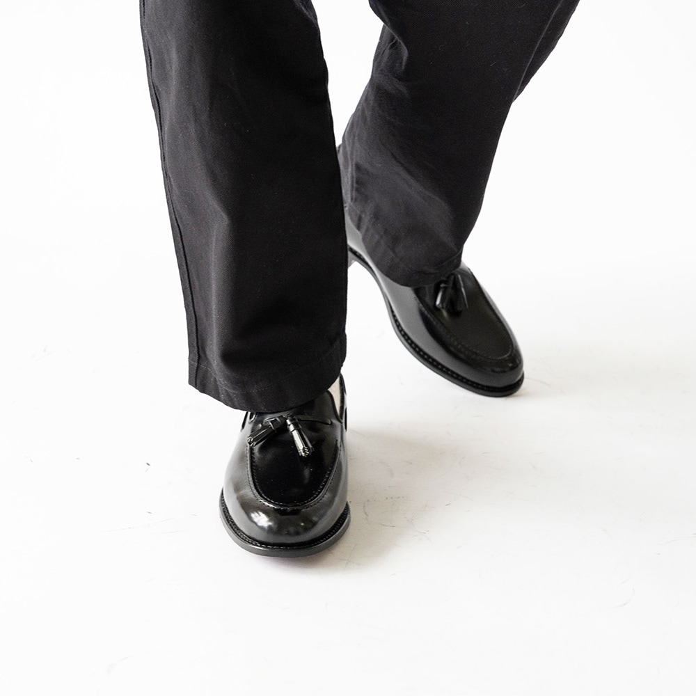 BAKER BLACK タッセルローファー グッドイヤーウェルト