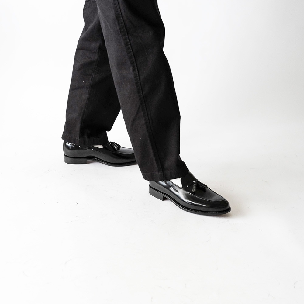 BAKER BLACK タッセルローファー グッドイヤーウェルト