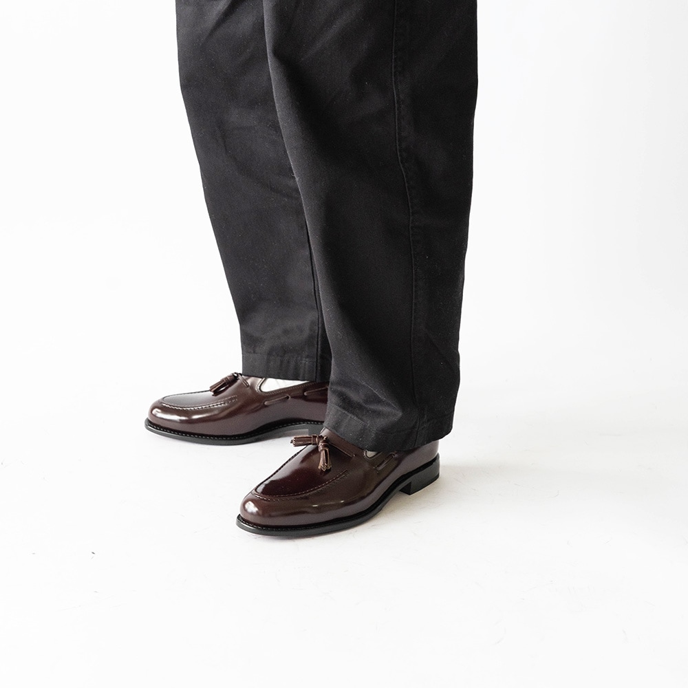 BAKER BURGUNDY タッセルローファー グッドイヤーウェルト