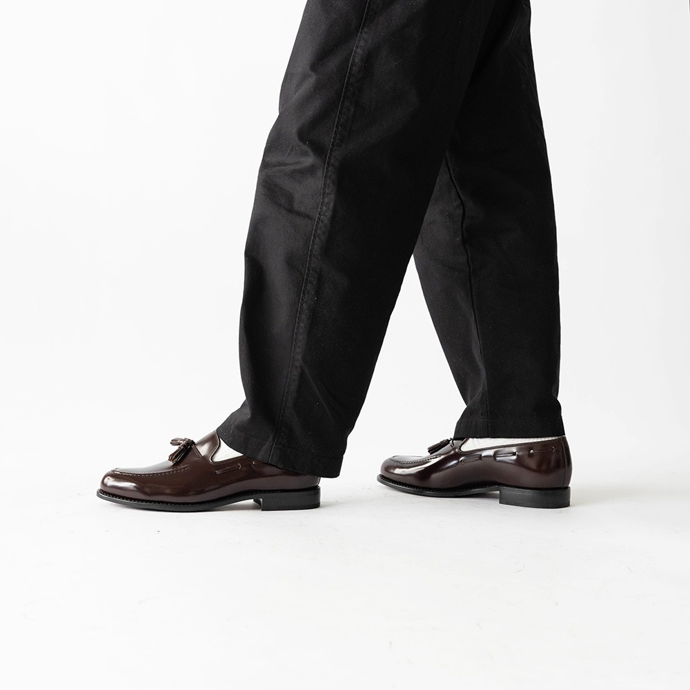 BAKER BURGUNDY タッセルローファー グッドイヤーウェルト
