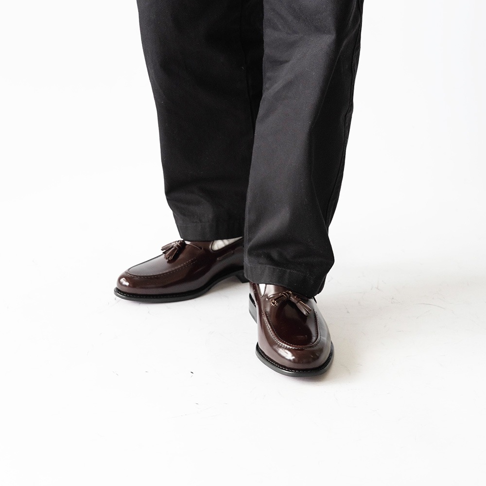 BAKER BURGUNDY タッセルローファー グッドイヤーウェルト