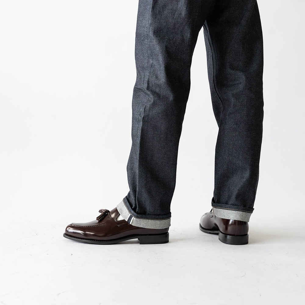 BAKER BURGUNDY タッセルローファー グッドイヤーウェルト