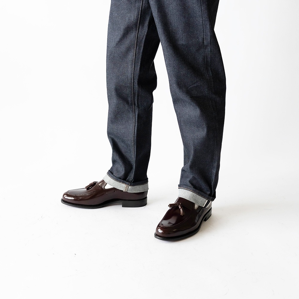 BAKER BURGUNDY タッセルローファー グッドイヤーウェルト