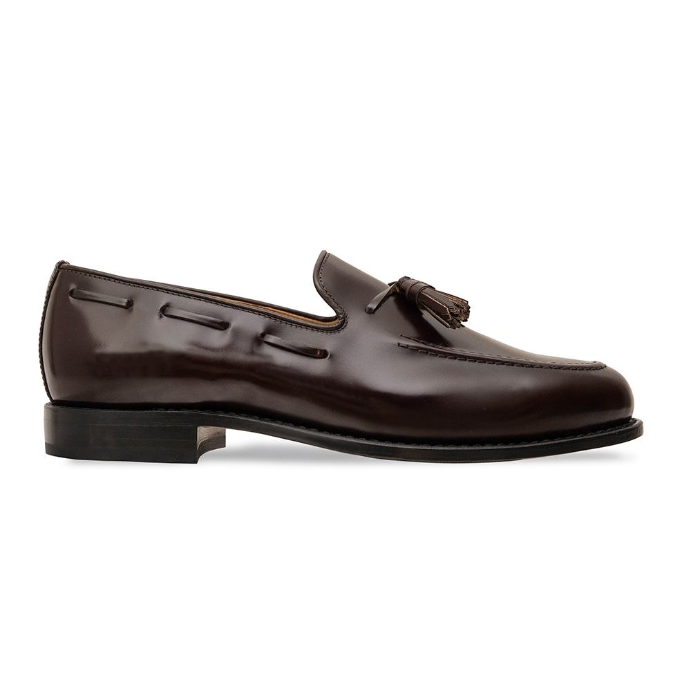 BAKER BURGUNDY タッセルローファー グッドイヤーウェルト