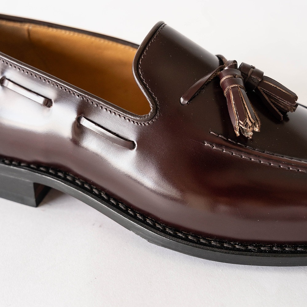 BAKER BURGUNDY タッセルローファー グッドイヤーウェルト