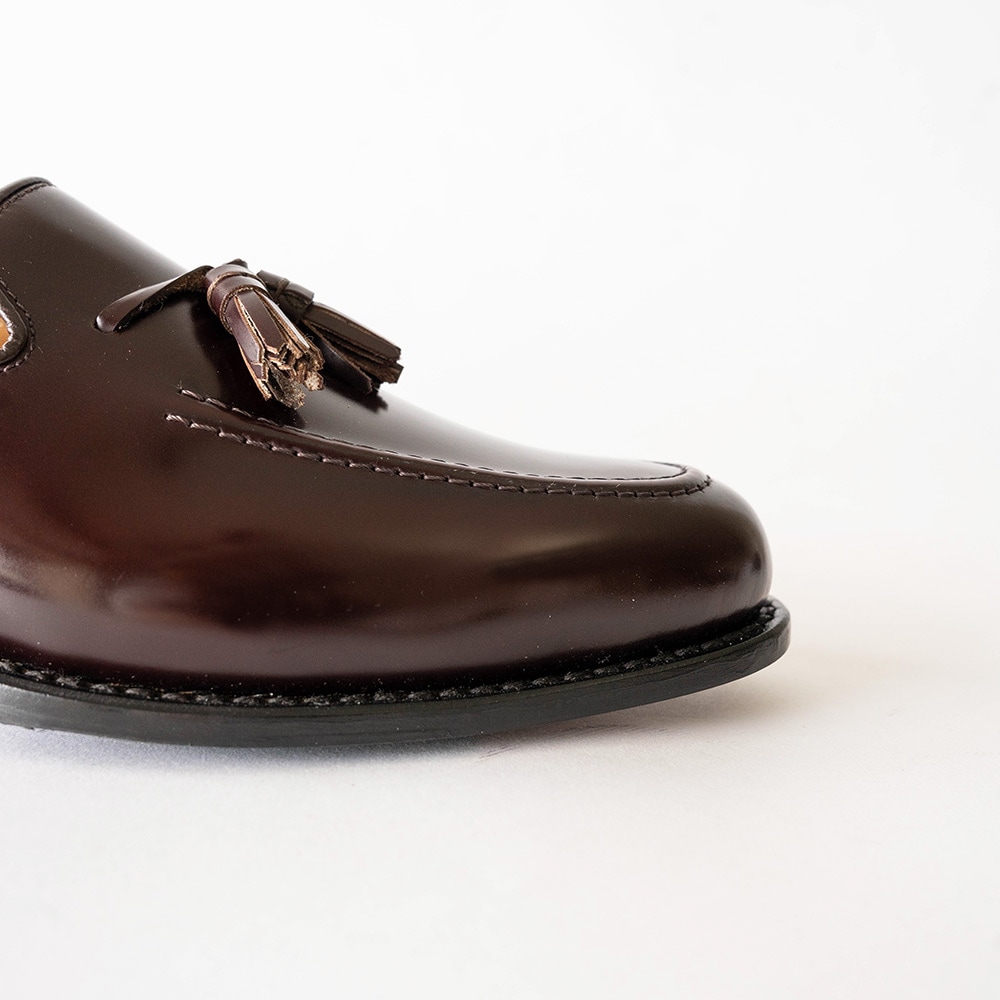 BAKER BURGUNDY タッセルローファー グッドイヤーウェルト