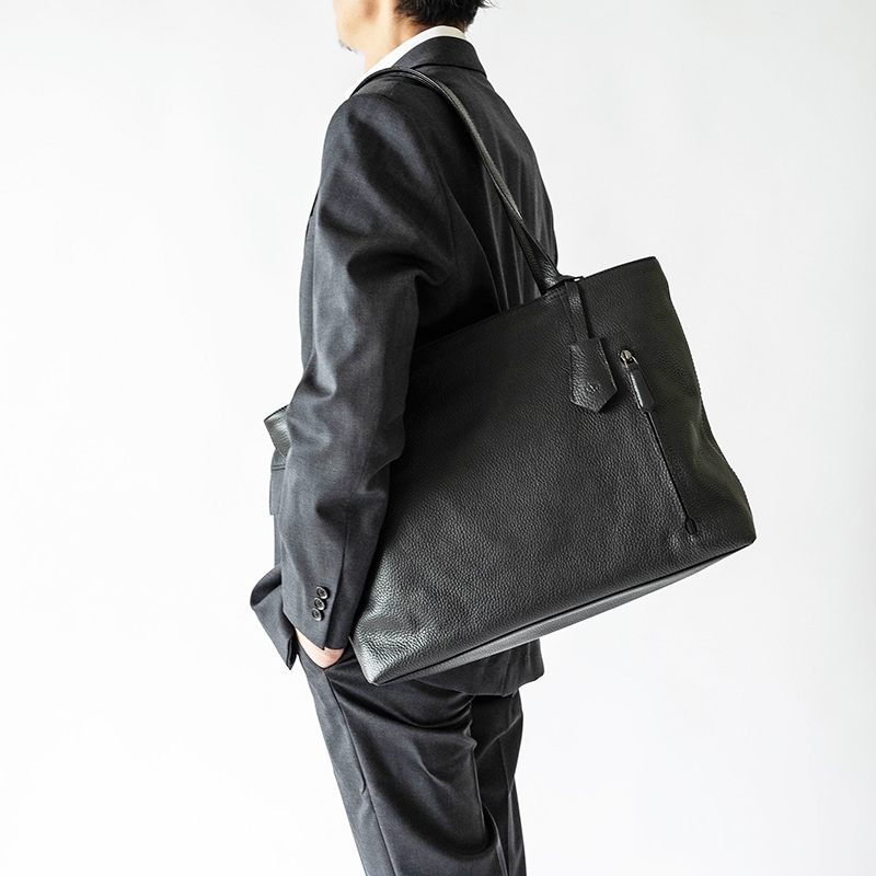 LONDON BLACK 大容量 トートバッグ